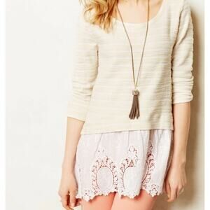 Sunday in Brooklyn East Falls Eyelet Hem Sweater